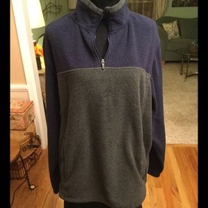 MANS PULLOVER TWO TONE ZIPPER JACKET