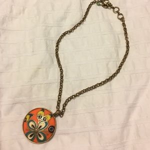Lucky Brand Peace Medallion Necklace
