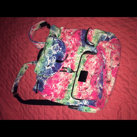 PINK Victoria secret floral back pack