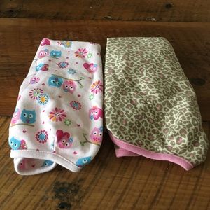 Pink SwaddleMe fleece blankets