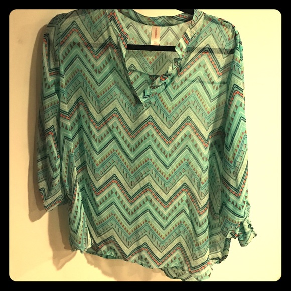Tribal Print Blouse