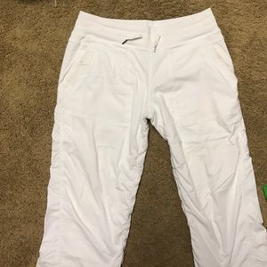 Lululemon white crop dance studio pant