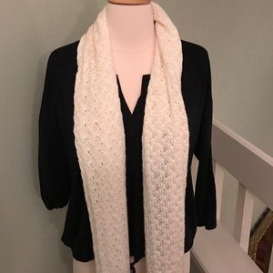 Large Cream Knit Scarf