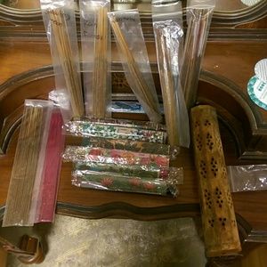 Massive bundle of 211 incense + holder
