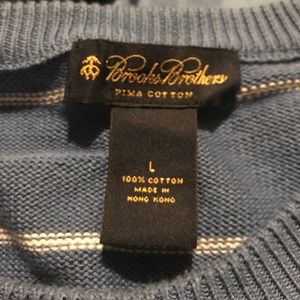 Long sleeve baby blue with white lines size large