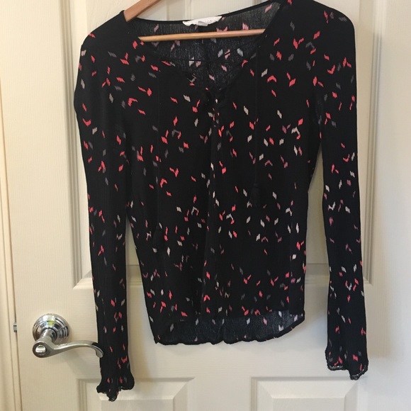 Long belle sleeve top