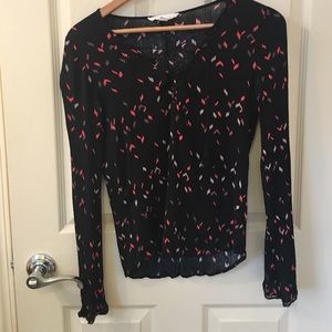 Long belle sleeve top