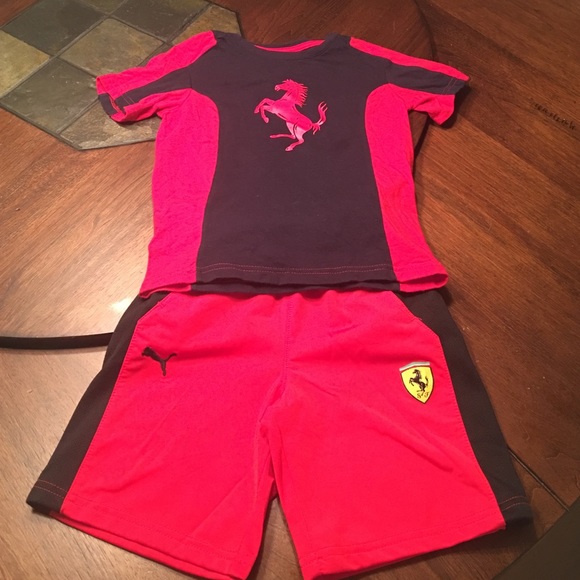 Ferrari shirt and shorts