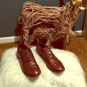 Maroonish Brown Oxfords
