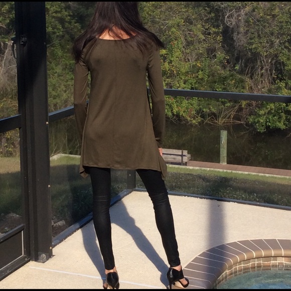 L, XL Olive Tunic - Picture 3 of 3