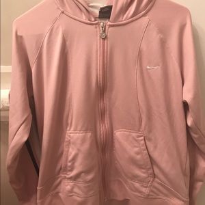Nike women's pink zip up sweatshirt