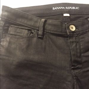 Banana Republic black denim skinny jeans - Size 30