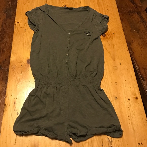 Olive green romper