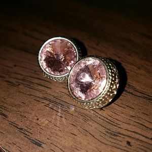 Pink Diamond Earrings