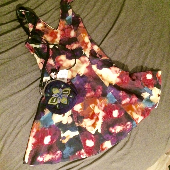 NWT Lucky Brand Suede Handbag - Picture 2 of 2