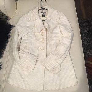 Kensie Girl cream courdory jacket.
