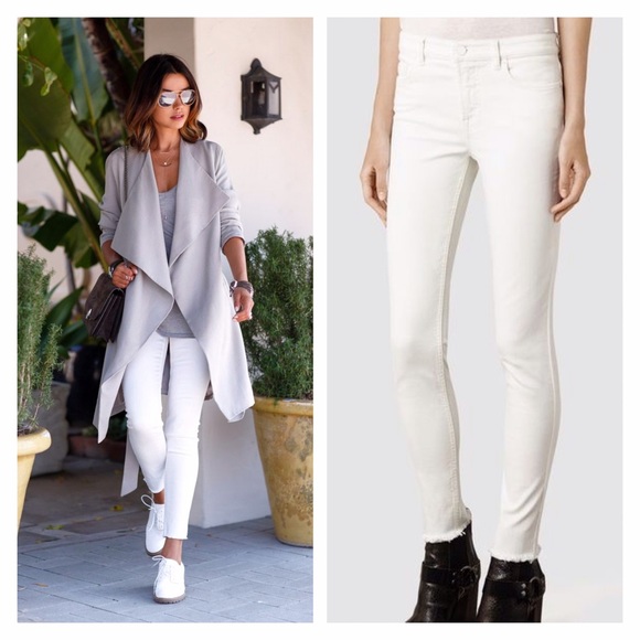 all saints white jeans