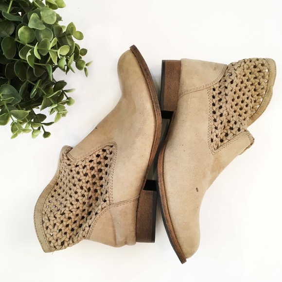 Mossimo Supply Co. Shoes - Light Brown Flat Ankle Boots