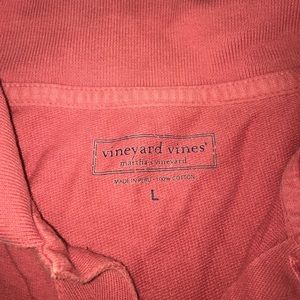 Vineyard vines pink salmon large polo
