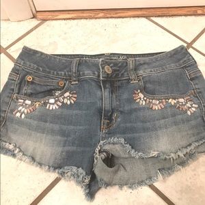 American Eagle bedazzled shorts