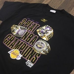 lakers 3 peat t shirt