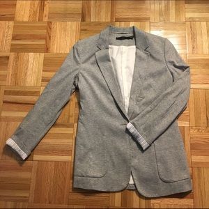 Uniqlo soft gray blazer