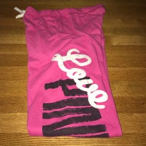 Pink sweatpants