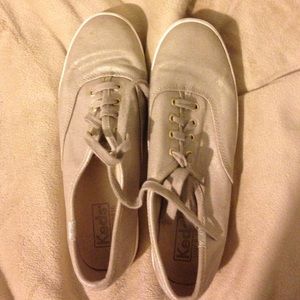 Keds gold sparkly shoes