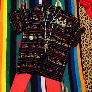 Serape style shirt SOLD