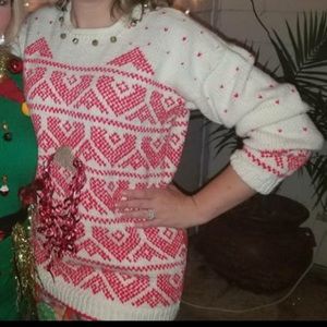 Ugly "cat" Christmas sweater.