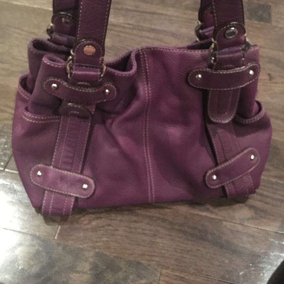 Purple Leather Bag