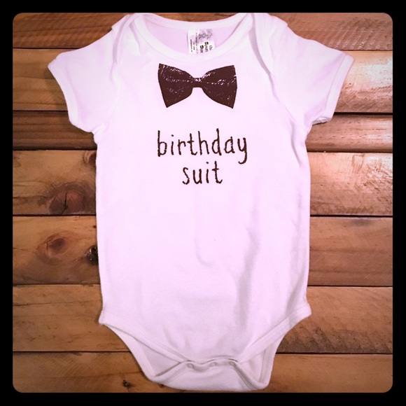 Birthday suit onesie