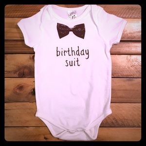 Birthday suit onesie