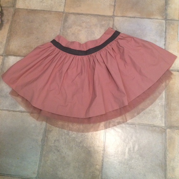 Tara Jarmon pink fairy tulle skirt pixie 28" waist