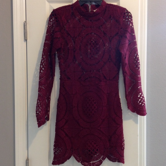 Lovely burgundy dress