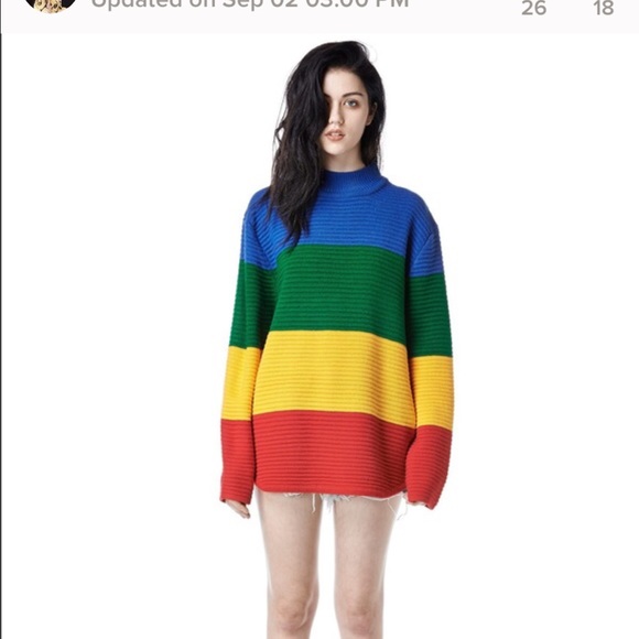 unif colorblock sweater
