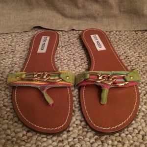 Steve Madden sandals w/ chain on strap
