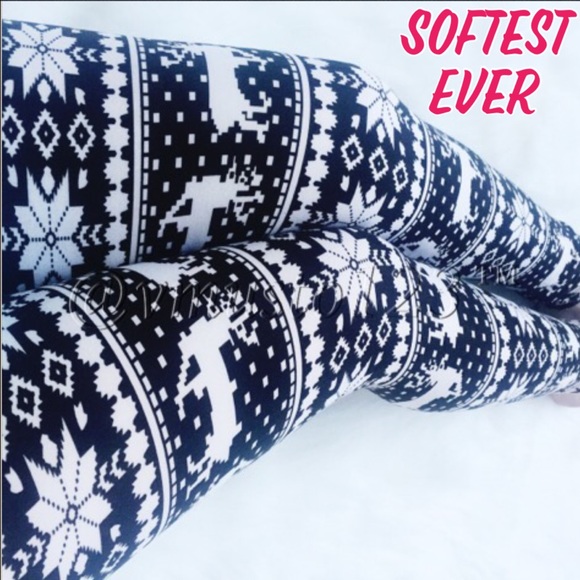 Fair Isle Reindeer Legging - Picture 2 of 4
