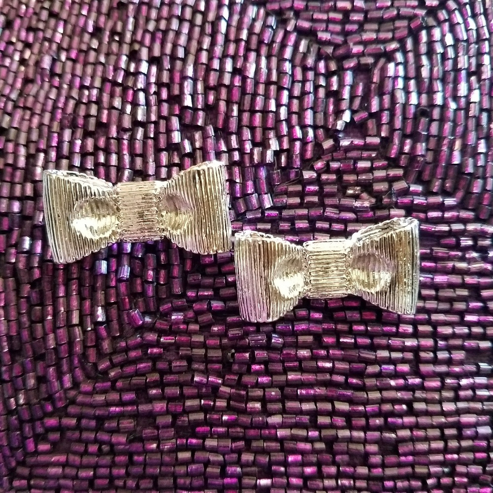 Bows on your ears. SILVER  NWOT - Picture 3 of 5