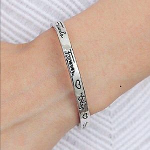 2/$10 Silver Plated Friends Bracelet