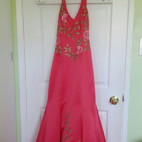 Pink evening and prom dress