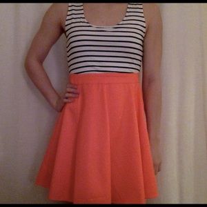 Altar'd state neon and striped dress