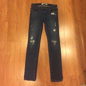 Abercrombie Distressed Skinny Jean- Long Length