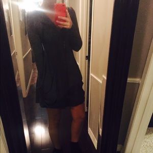 Kensie Dark Gray Zip Dress