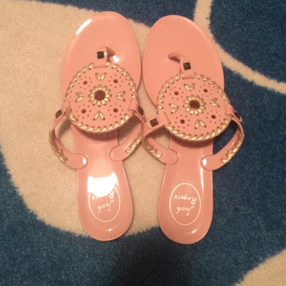 Jack Rogers Pink Georgica Jelly sandals size 8