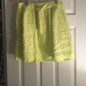 J crew linen skirt