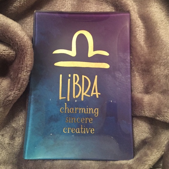 "Libra" zodiac sign jewelry/coin tray