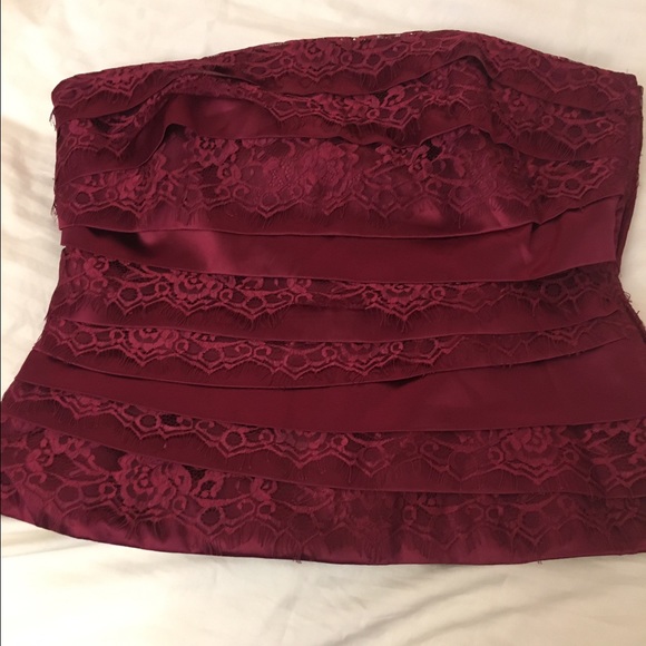Strapless white house black market top
