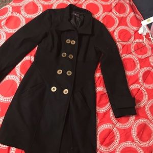 Black peacoat
