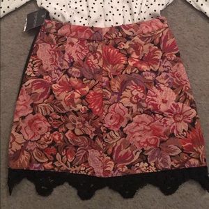 Topshop Tapestry Mini Skirt